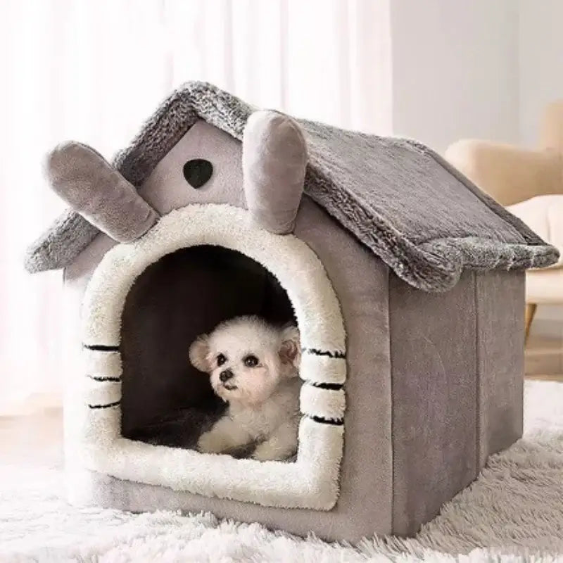 All-Season Indoor Pet Bed with Removable Cushion - cat bed