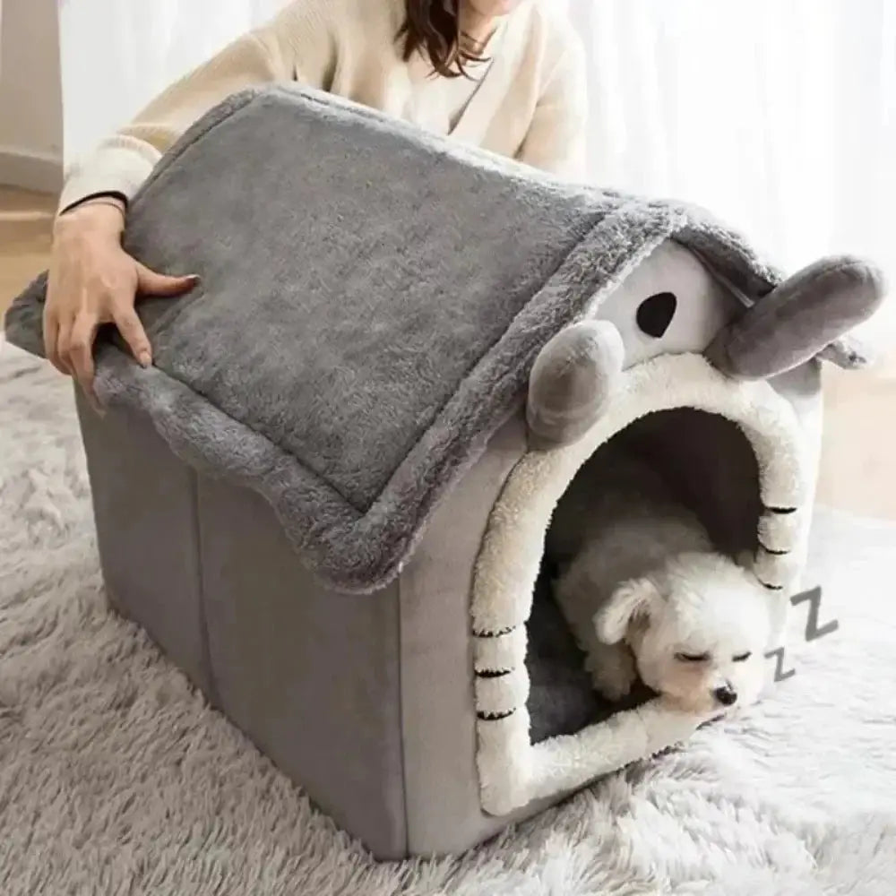 All-Season Indoor Pet Bed with Removable Cushion - cat bed