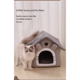 All-Season Indoor Pet Bed with Removable Cushion - cat bed