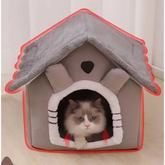 All-Season Indoor Pet Bed with Removable Cushion - cat bed
