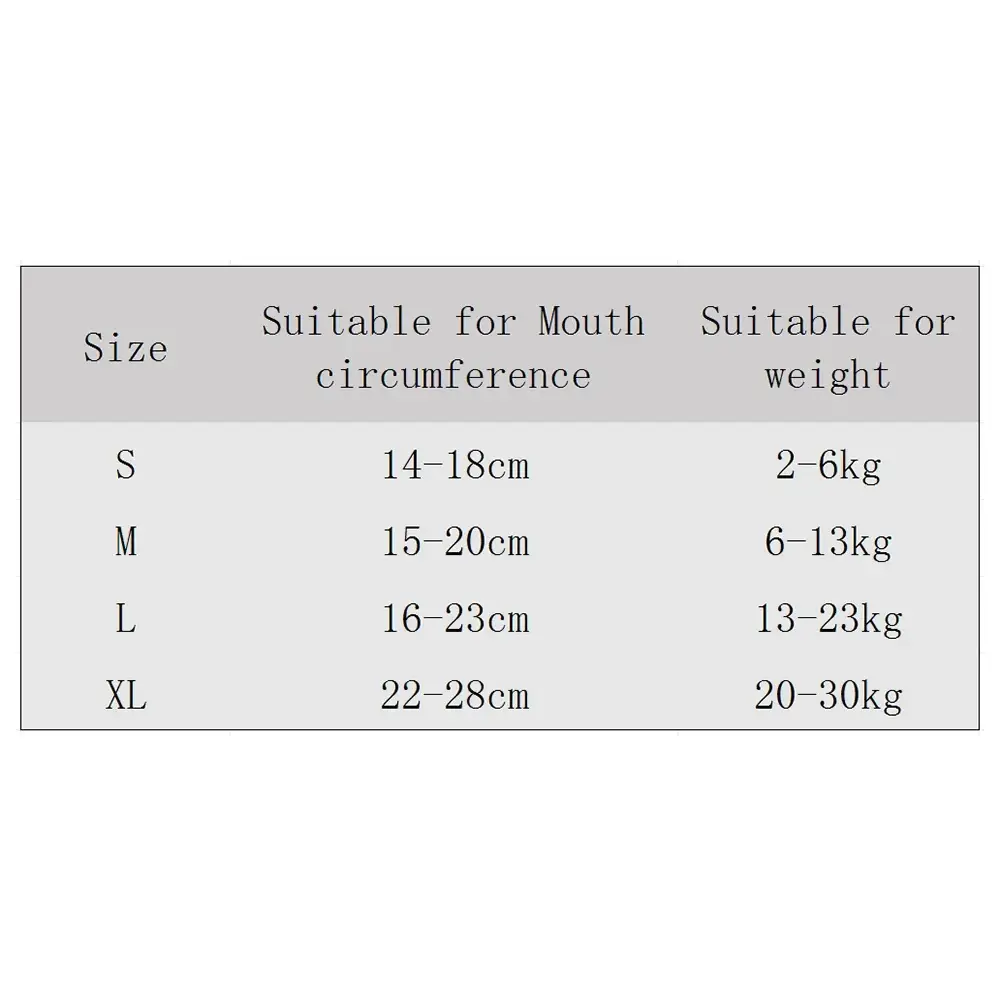 Anti Barking Dog Muzzle for Dogs Adjustable Mesh Breathable Pet Mouth Cover Muzzle for Small Medium Dog Anti-biting Pet