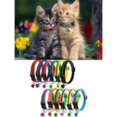 Cat and Dog Universal Reflective Collar Neck Ring Necklace Bell Pet Products Safety Elastic Adjustable Pet Reflective