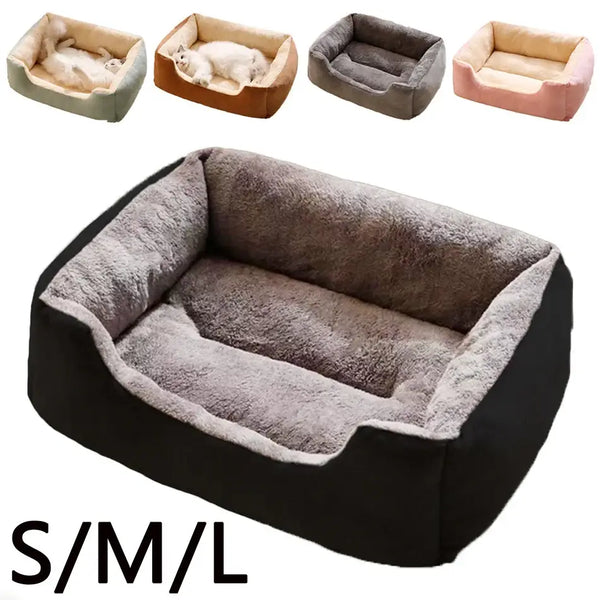 Cat & Dog Bed – Soft Cushion Pet House & Sleeping Basket - PET BED