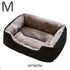 Cat & Dog Bed – Soft Cushion Pet House & Sleeping Basket - Black-M - PET BED