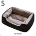 Cat & Dog Bed – Soft Cushion Pet House & Sleeping Basket - Black-S - PET BED