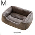 Cat & Dog Bed – Soft Cushion Pet House & Sleeping Basket - Grey-M - PET BED