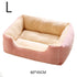 Cat & Dog Bed – Soft Cushion Pet House & Sleeping Basket - Pink-L - PET BED