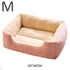 Cat & Dog Bed – Soft Cushion Pet House & Sleeping Basket - Pink-M - PET BED