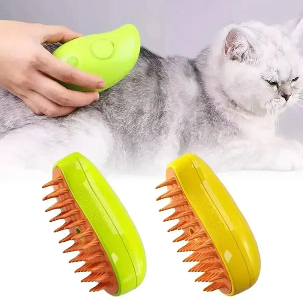 Cat & Dog Steamy Brush – 3-in-1 Electric Spray - CAT GROOMING BRUSH