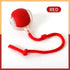 Cat Interactive Rolling Ball Toy – Smart Rechargeable Electric Mouse Imitation for Pet Play & Training - Rope-Red