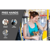 Cotton Pet Sling Bag – Crossbody Dog & Cat Carrier - Gray - pet carrier