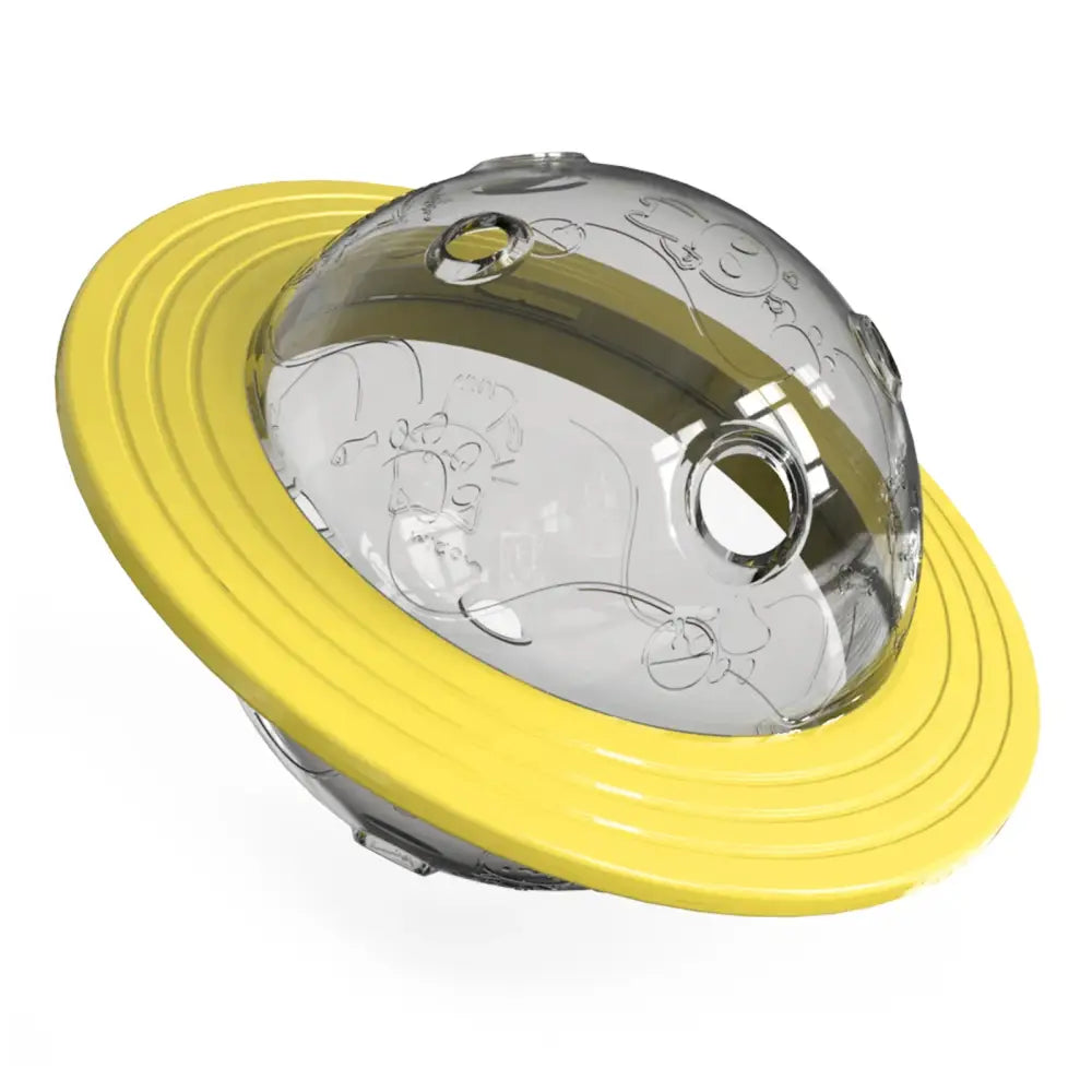 Dog IQ Training Treat Dispenser - Yellow - dog toys