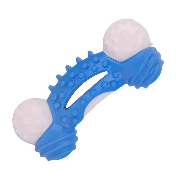 Dog Toys Dog Chew Toy Durable for Aggressive Chewers Teeth Cleaning Safe Bite Resistant - Blue - dog toy