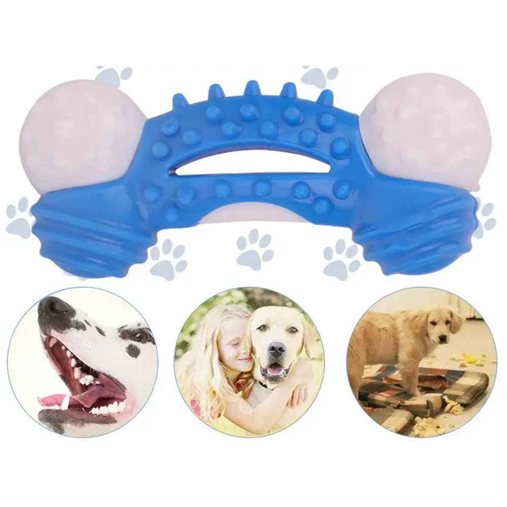 Dog Toys Dog Chew Toy Durable for Aggressive Chewers Teeth Cleaning Safe Bite Resistant - dog toy