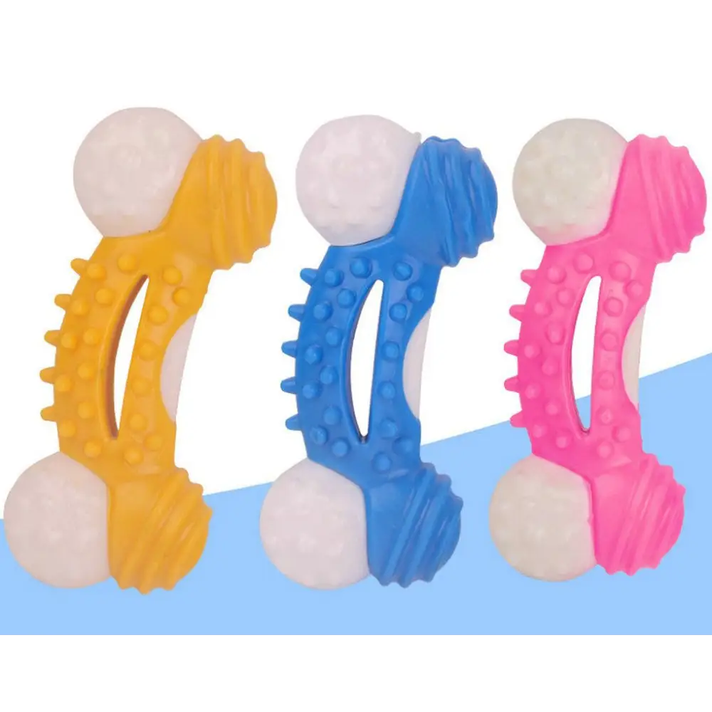 Dog Toys Dog Chew Toy Durable for Aggressive Chewers Teeth Cleaning Safe Bite Resistant - dog toy