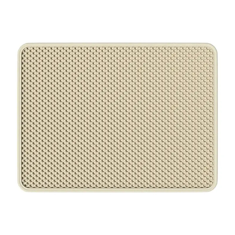 Double-Layer Waterproof Cat Litter Mat – Non-Slip Urine-Proof Easy Clean Pad - light yellow / 30cmX45cm - cat litter mat