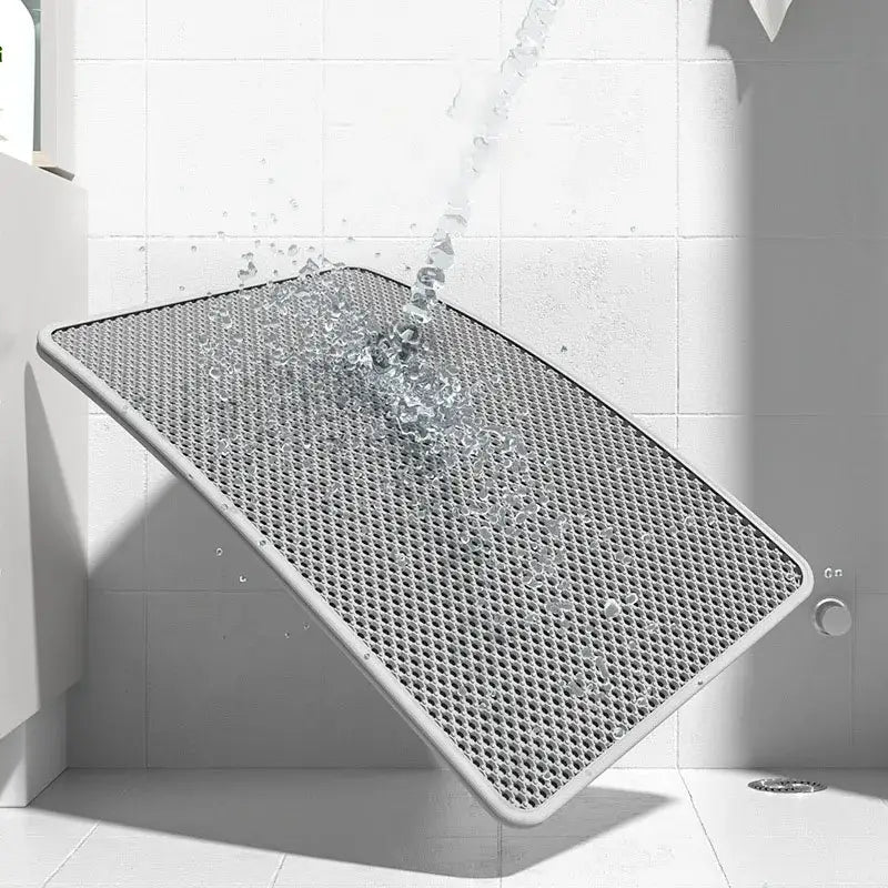 Double-Layer Waterproof Cat Litter Mat – Non-Slip Urine-Proof Easy Clean Pad - cat litter mat