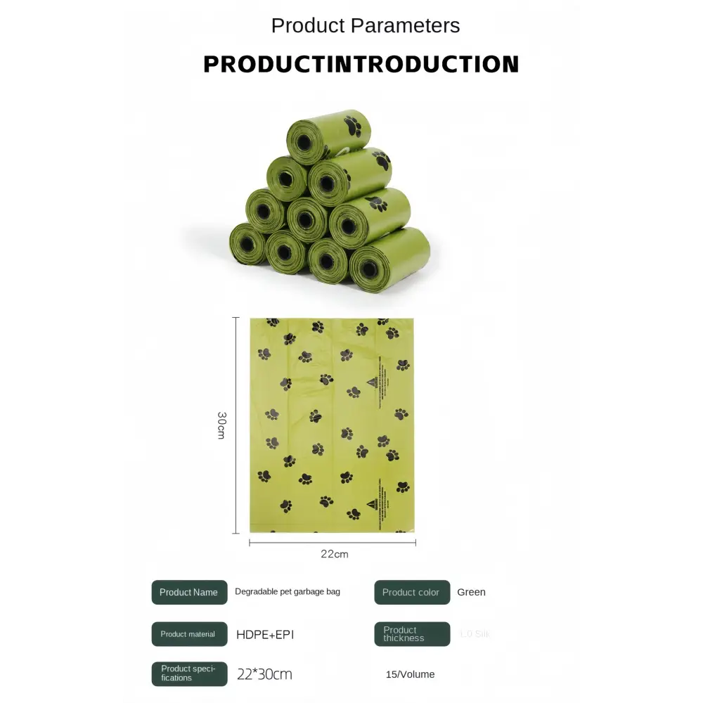 EPI Biodegradable Dog Poop Bags with Dispenser - dog poop bags