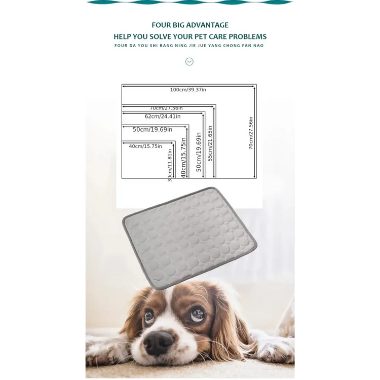 Extra Large Pet Cooling Mat – Summer Dog & Cat Chill Pad - pet cooling mat