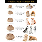 Fluffy Dog Bed – Large & Small Pet Sofa Kennel Mat for Dogs & Cats