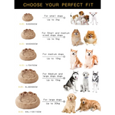 Fluffy Dog Bed – Large & Small Pet Sofa Kennel Mat for Dogs & Cats