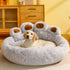 Fluffy Dog Bed – Large & Small Pet Sofa Kennel Mat for Dogs & Cats - Light gray / M 60cm