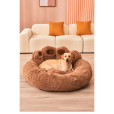 Fluffy Dog Bed – Large & Small Pet Sofa Kennel Mat for Dogs & Cats