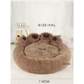 Fluffy Dog Bed – Large & Small Pet Sofa Kennel Mat for Dogs & Cats