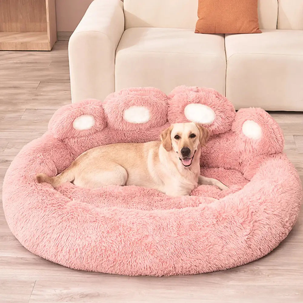 Fluffy Dog Bed – Large & Small Pet Sofa Kennel Mat for Dogs & Cats