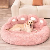 Fluffy Dog Bed – Large & Small Pet Sofa Kennel Mat for Dogs & Cats