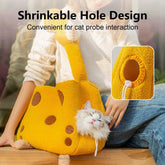 Giraffe Print Plush Pet Travel Tote - pet carrier