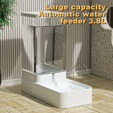 Gravity Cat & Dog Feeder and Water Dispenser Set - 3.8L Water - pet feeder