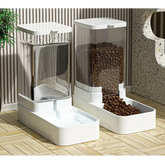 Gravity Cat & Dog Feeder and Water Dispenser Set - pet feeder