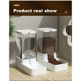 Gravity Cat & Dog Feeder and Water Dispenser Set - pet feeder