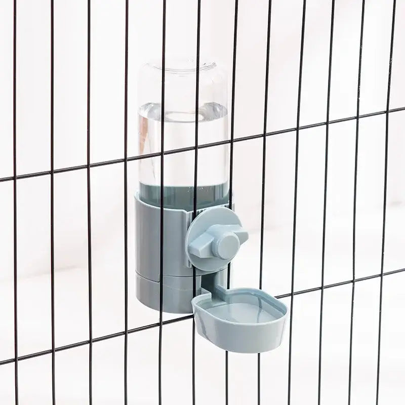 Hanging Automatic Pet Feeder & Water Dispenser - water feeder blue - bird feeder