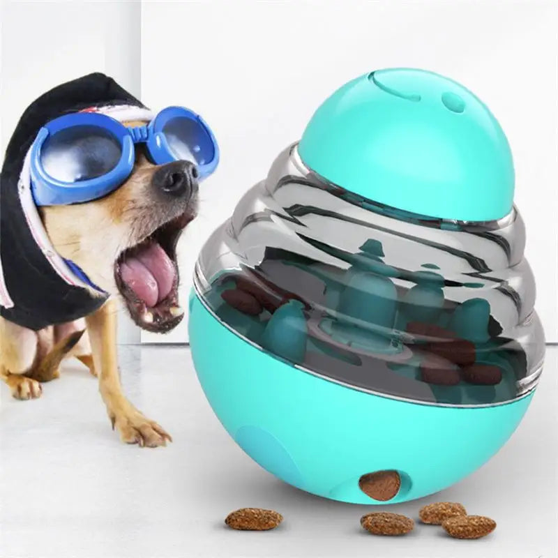 Interactive Food Dispensing Dog Toy for Engaging Playtime & Training - Blue
