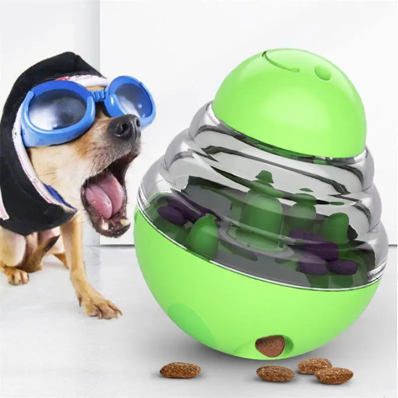 Interactive Food Dispensing Dog Toy for Engaging Playtime & Training - Green