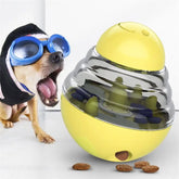 Interactive Food Dispensing Dog Toy for Engaging Playtime & Training - Yellow