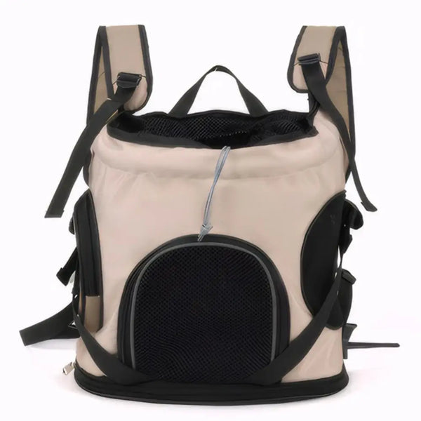 Large Capacity Pet Travel Backpack Carrier - Beige / United States - pet carrier