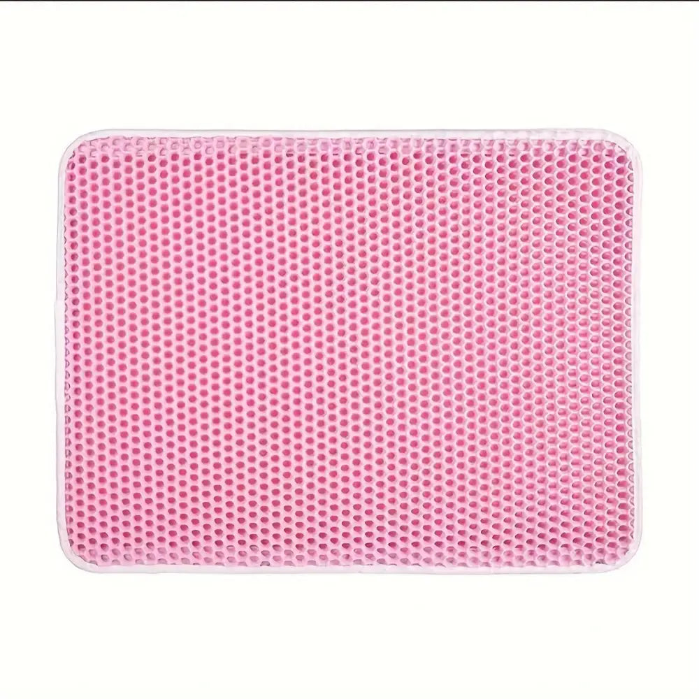 Large Double-Layer Cat Litter Mat - Pink / L-60X90cm - cat litter mat