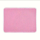 Large Double-Layer Cat Litter Mat - Pink / L-60X90cm - cat litter mat