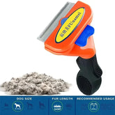 Large Pet Hair Removal & Grooming Comb - (Dog)-M-Short Hair - pet grooming supply