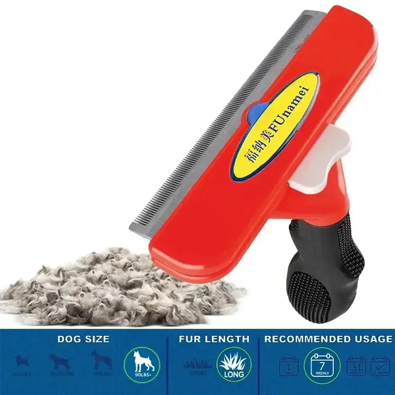 Large Pet Hair Removal & Grooming Comb - (Dog)-XL-Long Hair - pet grooming supply