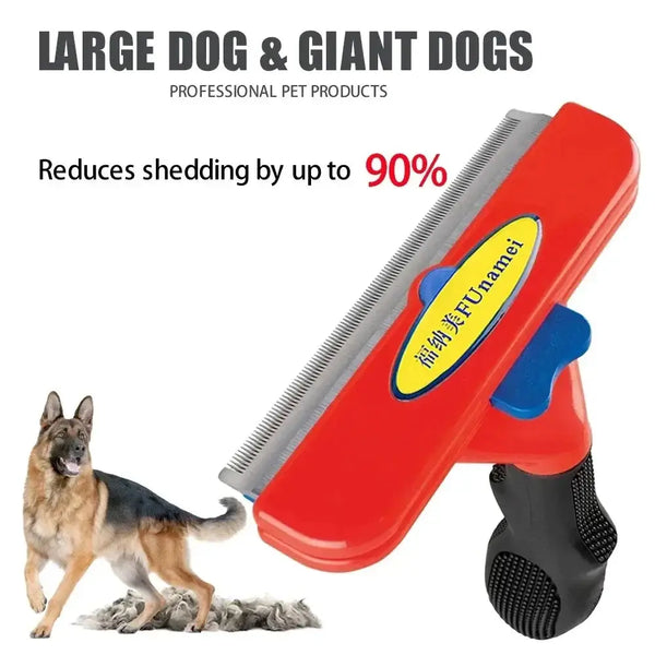 Large Pet Hair Removal & Grooming Comb - pet grooming supply