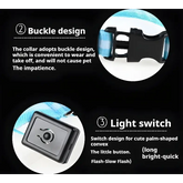 LED Nylon Dog Collar – Glow in the Dark - pet collar