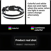 LED Nylon Dog Collar – Glow in the Dark - pet collar