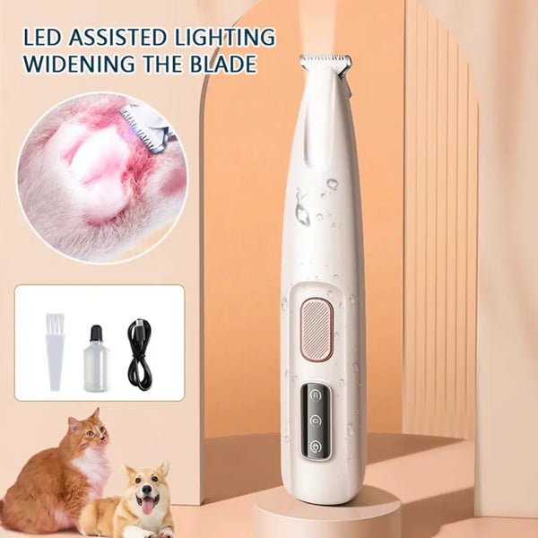 LED Pet Paw Trimmer & Nail Grinder - pet grooming supply