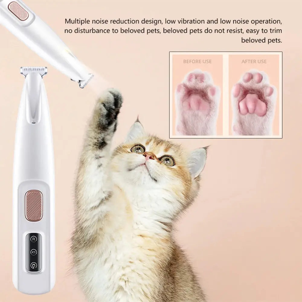 LED Pet Paw Trimmer & Nail Grinder - pet grooming supply
