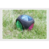 Pet Rubber Bouncing Toy Dog Chew Toy Light up Ball Squeaky Toy Bite Resistant Irregular Shape Toy