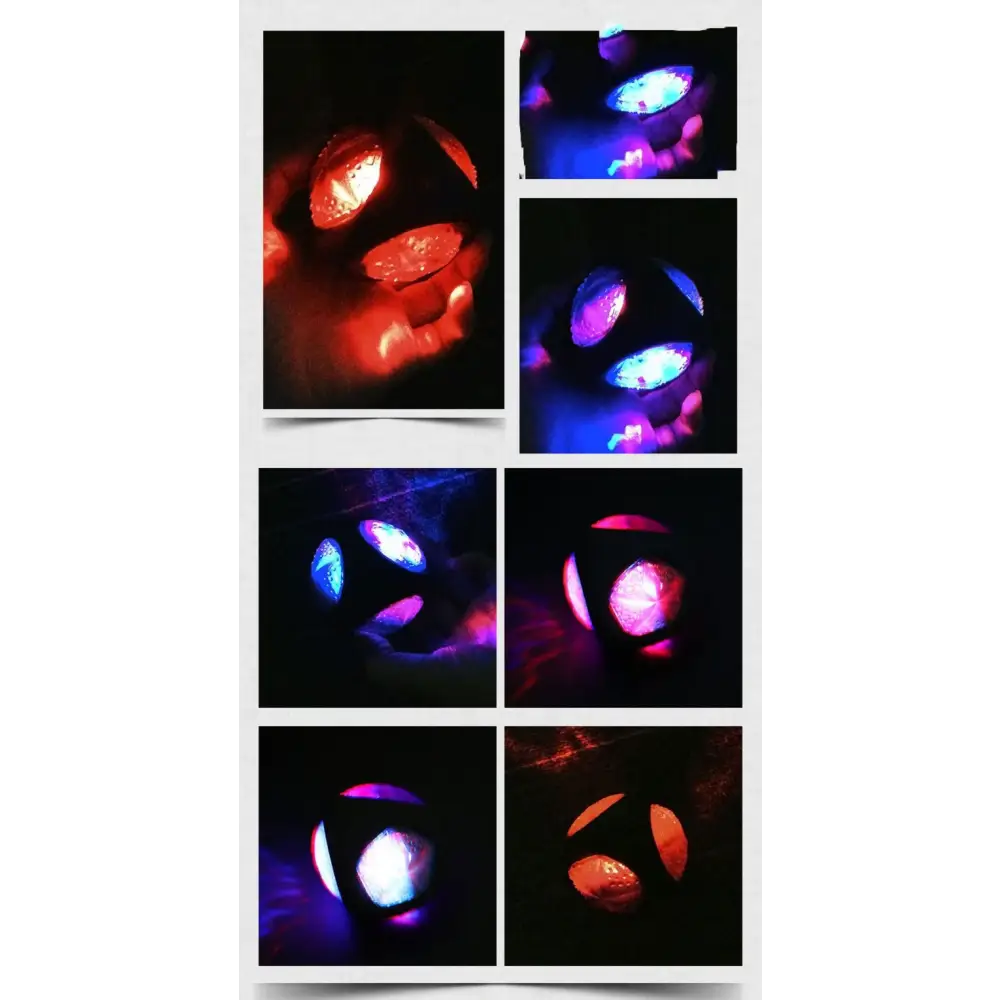 Pet Rubber Bouncing Toy Dog Chew Toy Light up Ball Squeaky Toy Bite Resistant Irregular Shape Toy